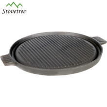 New Pre-seasoned Flat Round Pizza Plate Cast Iorn Pizza Pan